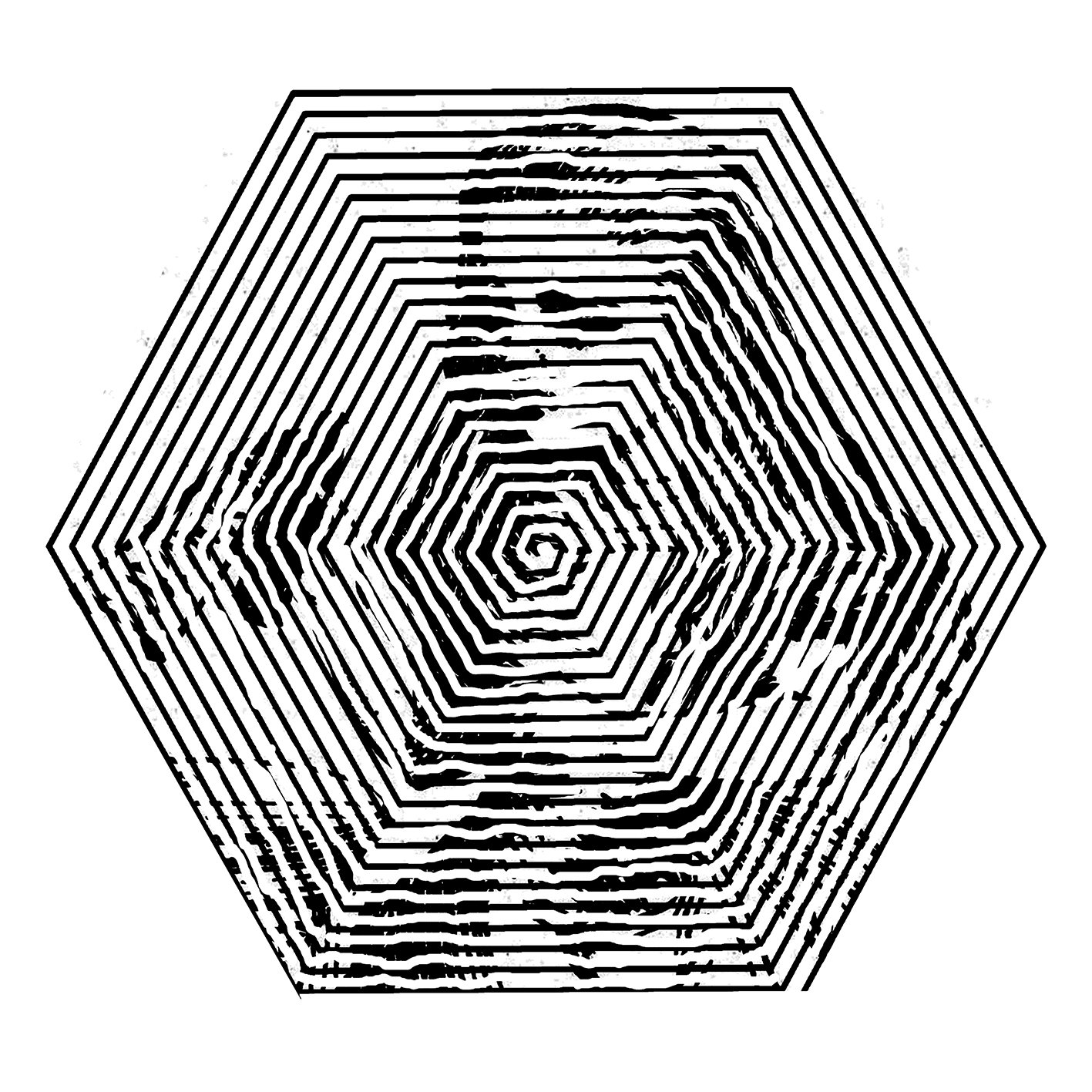 Gordon Froud - Hexagonal Alice in one line